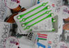 Силиконовые шнурки Hilaces GR/WH ярко-зеленые - Силиконовые шнурки Hilaces GR/WH ярко-зеленые