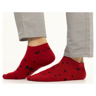 Носки St. Friday Чуть-Чуть Устал, Хочу Много Любви 755-11 хлопковые красные