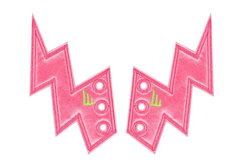 Аксессуары для кед крылья молния LACE Shwings AWARENESS 10112 розовые