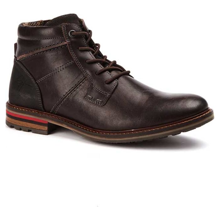Ботинки мужские Bullboxer 791K56046N Dark Brown кожаные коричневые 