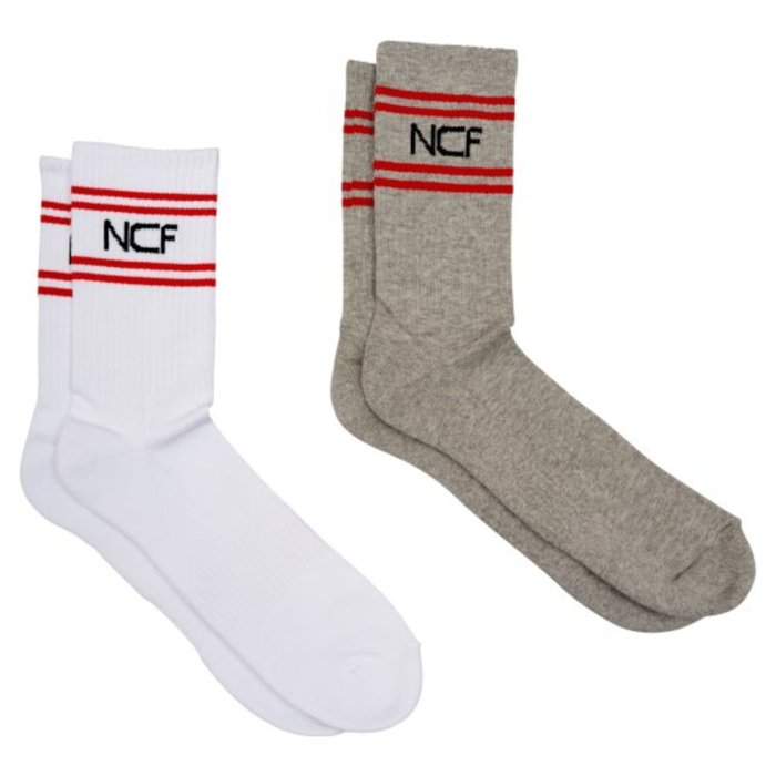 Носки спортивные NCF ORB2, 2 пары серые/белые 