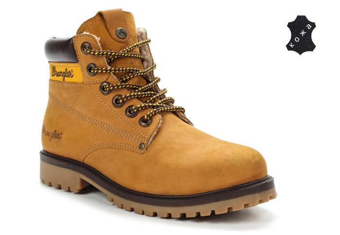 Зимние мужские ботинки Wrangler Hunter WM142986-71 желтые 