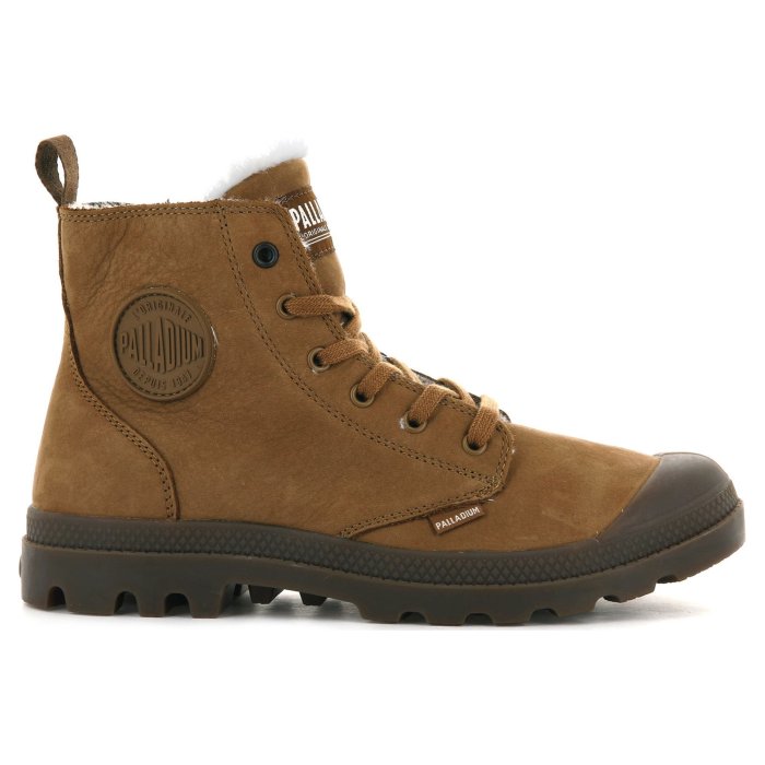 Ботинки Palladium Pampa Hi Zip Wl 05982-257 высокие коричневые 