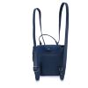 Рюкзак кожаный OrsOro женский с одним отделением на молнии с клапаном DW-828/2 синий - Рюкзак кожаный OrsOro женский с одним отделением на молнии с клапаном DW-828/2 синий