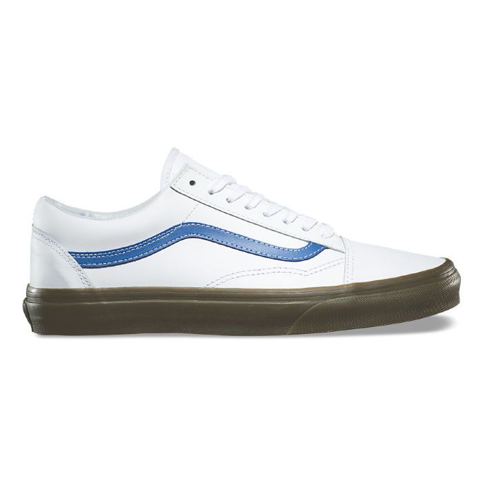 Кожаные кеды Vans OLD SKOOL BLEACHER VA38G1OB7 белые 