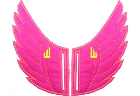 Аксессуары для кед крылья Rossmore Pink Neon Slot 20207 розовые