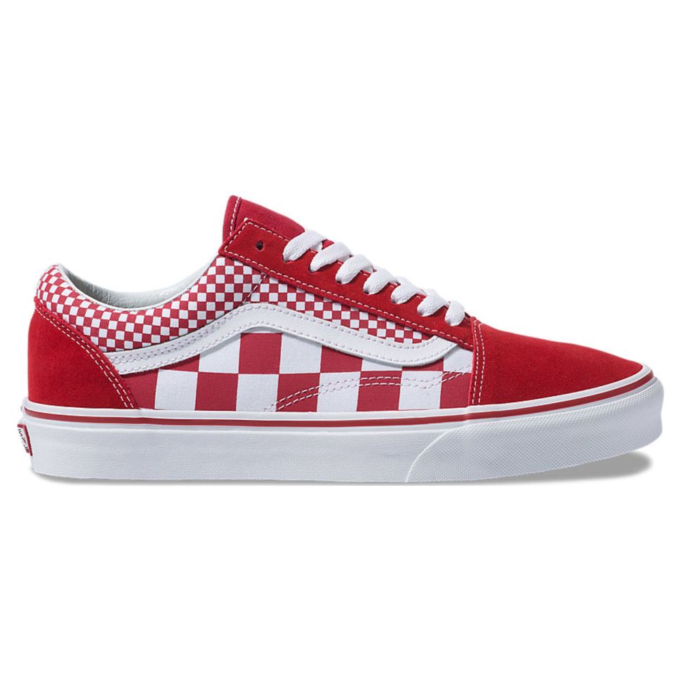 Mixed checkerboard old skool vans hotsell