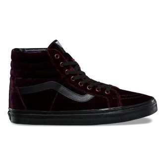 Кеды Vans UA SK8-HI REISSUE (Velvet) VA2XSBF17 бордовые