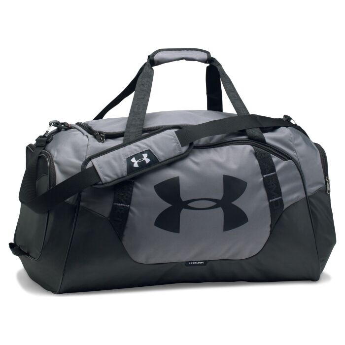 Сумка спортивная Under Armour Undeniable 3.0 Medium (61 л) водонепроницаемая с карманом для обуви серая 1300213-040 