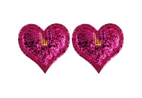 Аксессуары для кед сердце Clip Shwings BEVERLY 13103 малиновые