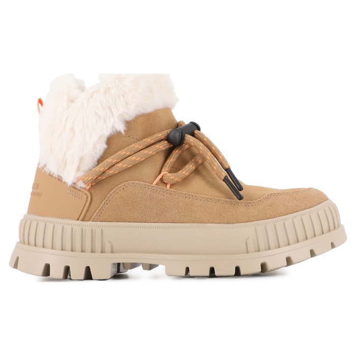 Ботинки Palladium Pallashock Lo Hiver 99516-219 высокие с отворотом коричневые 