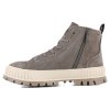 Ботинки Palladium Shock Lth Zip Warm 74353-281 высокие серые - Ботинки Palladium Shock Lth Zip Warm 74353-281 высокие серые