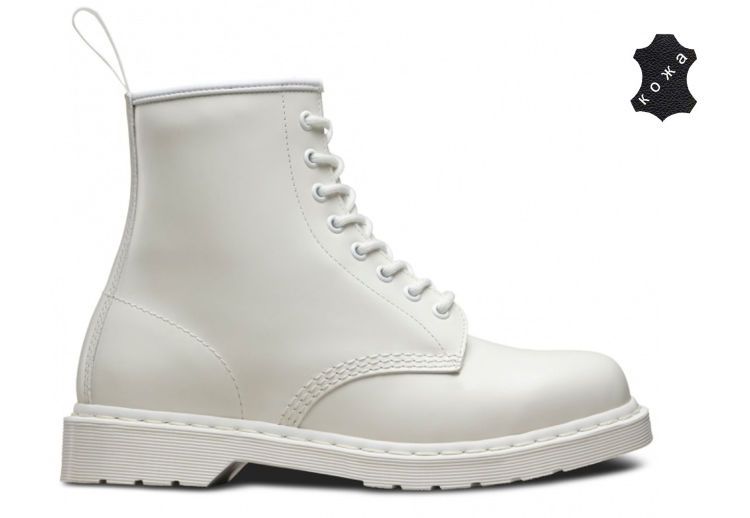Dr martens white mono 1460 new arrivals