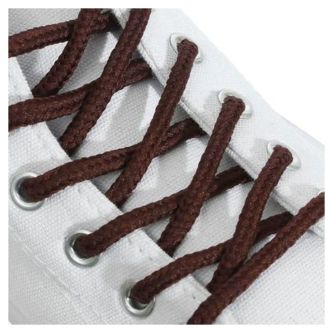 Шнурки Kaps круглые тонкие коричневые 75 см (на 8-10 отверстий) 106075/24