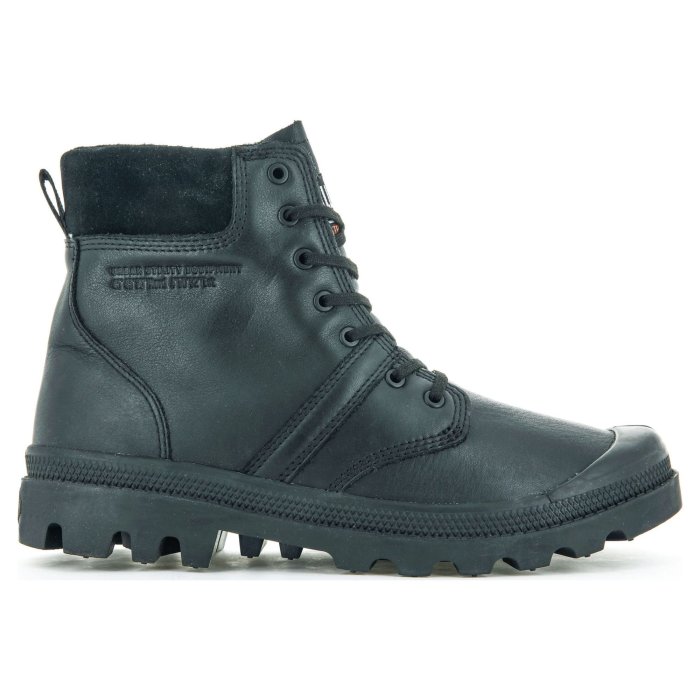 Ботинки Palladium Pallabrousse Cuff Wp + 77982-001 зимние черные 