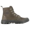 Ботинки Palladium Pampa Zip Lth Ess 76888-308 кожаные высокие серо-зеленые - Ботинки Palladium Pampa Zip Lth Ess 76888-308 кожаные высокие серо-зеленые