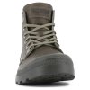 Ботинки Palladium Pampa Zip Lth Ess 76888-308 кожаные высокие серо-зеленые - Ботинки Palladium Pampa Zip Lth Ess 76888-308 кожаные высокие серо-зеленые