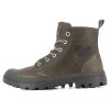Ботинки Palladium Pampa Zip Lth Ess 76888-308 кожаные высокие серо-зеленые - Ботинки Palladium Pampa Zip Lth Ess 76888-308 кожаные высокие серо-зеленые