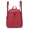 Рюкзак кожаный OrsOro женский на молнии с одним отделением DW-830/3 красный - Рюкзак кожаный OrsOro женский на молнии с одним отделением DW-830/3 красный