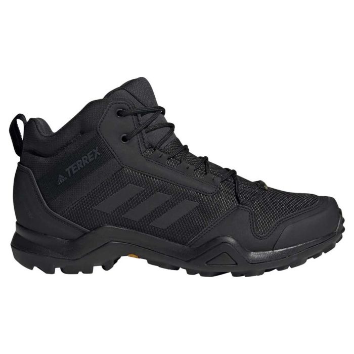 Кроссовки мужские Adidas Terrex Ax3 Mid Gtx Cblack/Cblack/Carbon BC0466 текстильные трекинговые черные 