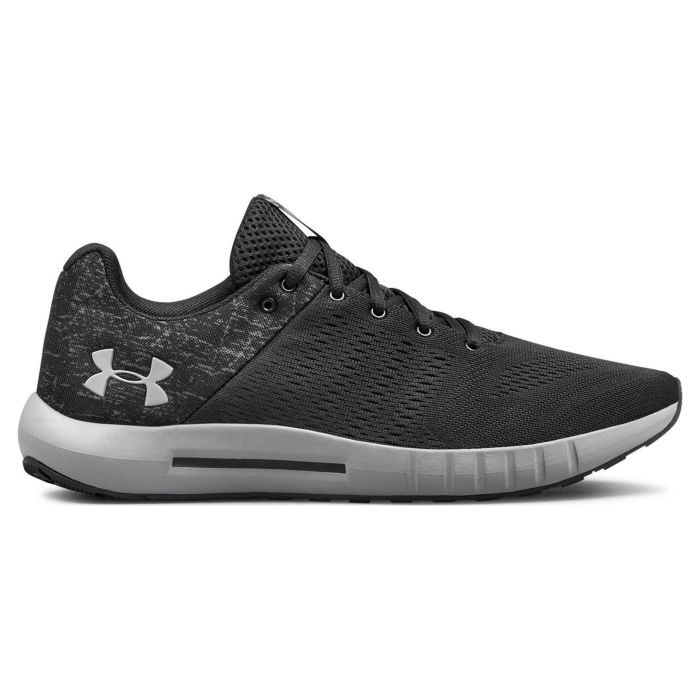 Кроссовки мужские Under Armour Ua Micro G Pursuit Fiber Opt Black / Graphite / Steel 3021148-001 низкие текстильные черные 
