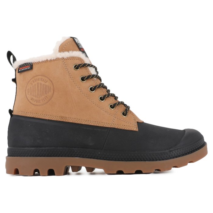 Ботинки Palladium Pampa Duck Wl Wp+ 79547-254 высокие светло-коричневые 