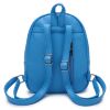 Рюкзак кожаный OrsOro DW-805/1 женский на молнии с одним отделением ярко-голубой - Рюкзак кожаный OrsOro DW-805/1 женский на молнии с одним отделением ярко-голубой
