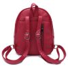 Рюкзак кожаный OrsOro женский на молнии с одним отделением DW-805/2 красный - Рюкзак кожаный OrsOro женский на молнии с одним отделением DW-805/2 красный