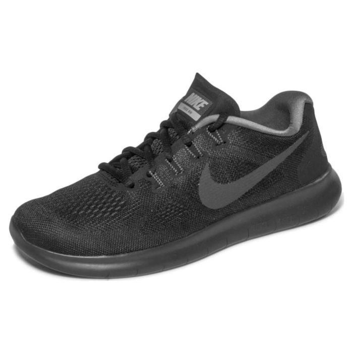 Беговые кроссовки мужские Nike Men&#039;S Nike Free Rn 2017 Running Shoe 880839-003 текстильные низкие черные 