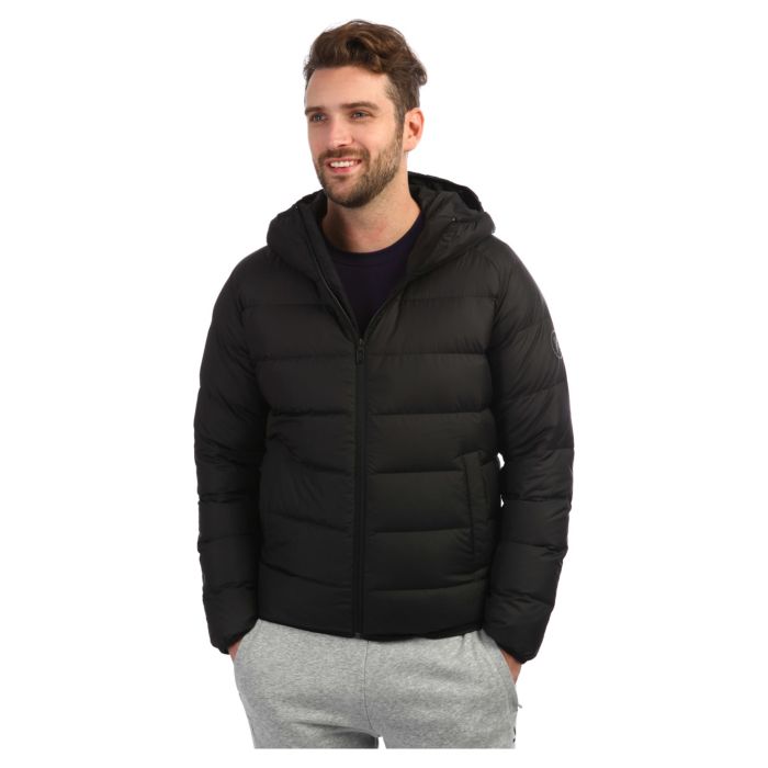 Куртка мужская Anta 85841954-4 спортивная пуховая лёгкая короткая с капюшоном черная 