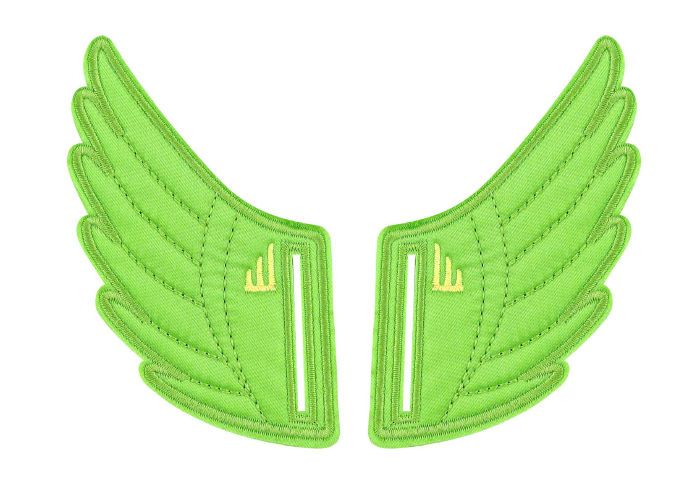 Аксессуары для кед крылья SLOT Shwings ROSSMORE 20210 зеленые &nbsp; Shwings (зеленый) &nbsp;аксессуар, который придает кедам Converse элегантный вид. Прекрасный подарок для ярких личностей. &quot;Крылья&quot; надежно фиксируется&nbsp;с помощью отверстий для шнуровки.