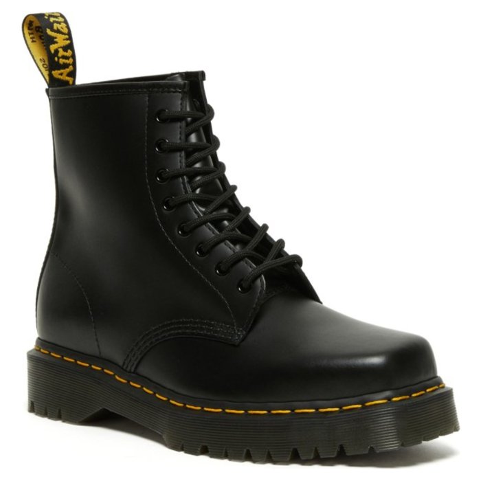 Ботинки Dr.Martens 1460 Bex Squared Toe 27886001 (88721006BLK) кожаные высокие черные 
