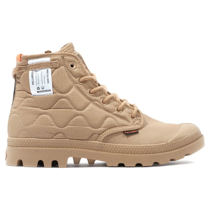 Ботинки Palladium PAMPA RE-QUILTED 74386-295 высокие бежевые 