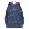Школьный рюкзак GRIZZLY RG-063-3/2 для девочек с двумя отделениями и анатомической спинкой темно-синий - Школьный рюкзак GRIZZLY RG-063-3/2 для девочек с двумя отделениями и анатомической спинкой темно-синий