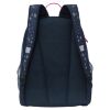 Школьный рюкзак GRIZZLY RG-063-3/2 для девочек с двумя отделениями и анатомической спинкой темно-синий - Школьный рюкзак GRIZZLY RG-063-3/2 для девочек с двумя отделениями и анатомической спинкой темно-синий