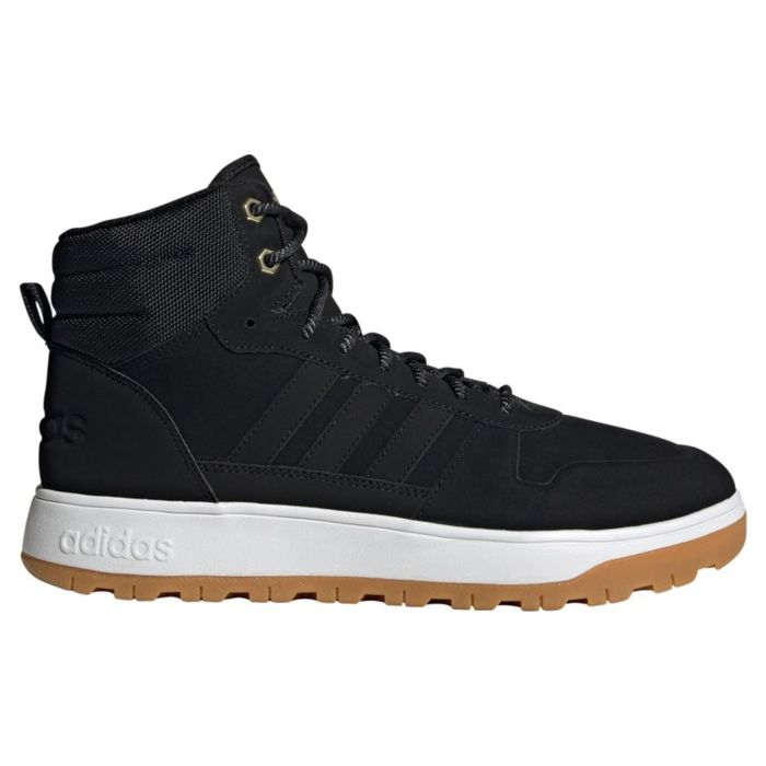 Ботинки Adidas Blizzare Cblack/Cblack/Magold FW3234 кожаные черные 