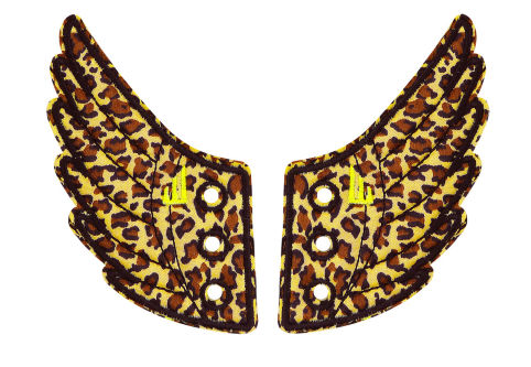 Аксессуары для кед крылья LACE Shwings SAFARI 10316 леопардовые