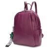 Рюкзак кожаный OrsOro женский на молнии с одним отделением DW-806/3 фиолетовый - Рюкзак кожаный OrsOro женский на молнии с одним отделением DW-806/3 фиолетовый