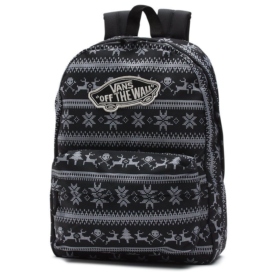 Купить рюкзак Vans Realm Holiday Black черный - продажа в Москве, цены ...