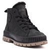 Ботинки Palladium SHOCK LTH ZIP WARM 74439-008 высокие черные - Ботинки Palladium SHOCK LTH ZIP WARM 74439-008 высокие черные