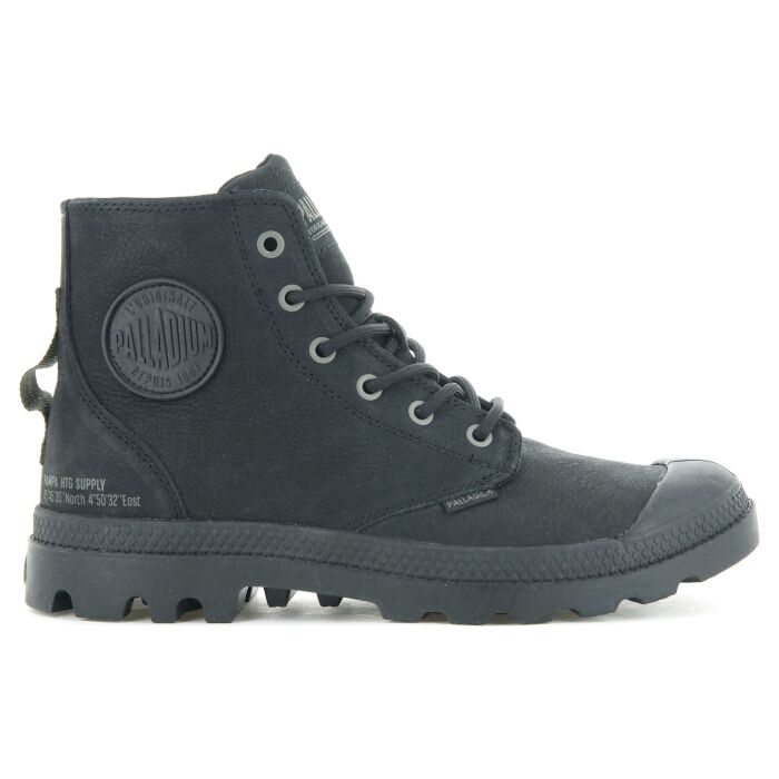 Ботинки Palladium Pampa Hi Supply LTH 77963-001 кожаные черные 