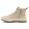 Ботинки Palladium SHOCK LTH ZIP WARM 74439-175 высокие кремовые - Ботинки Palladium SHOCK LTH ZIP WARM 74439-175 высокие кремовые