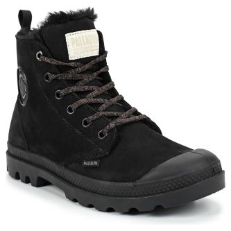 Ботинки женские Palladium Pampa Hi Zip Wl 95982-010 кожаные зимние черные