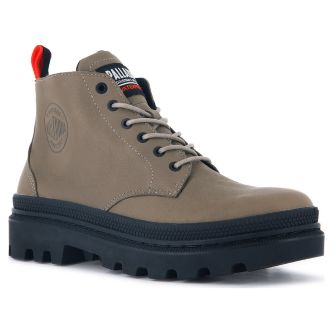 Ботинки женские Palladium Pallatrooper Hi Wp+ 77200-297 кожаные бежевые