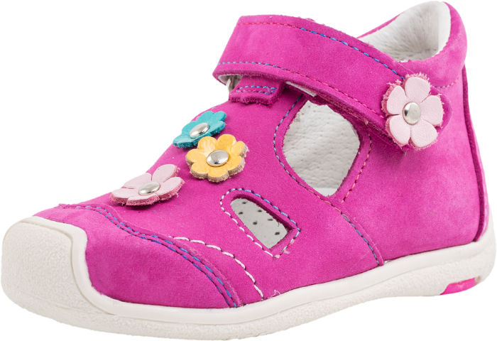 Детские кожаные туфли Котофей 132082-21 для девочек розовые 
