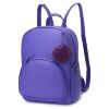 Рюкзак кожаный OrsOro женский на молнии с одним отделением DW-835/2 фиолетовый - Рюкзак кожаный OrsOro женский на молнии с одним отделением DW-835/2 фиолетовый