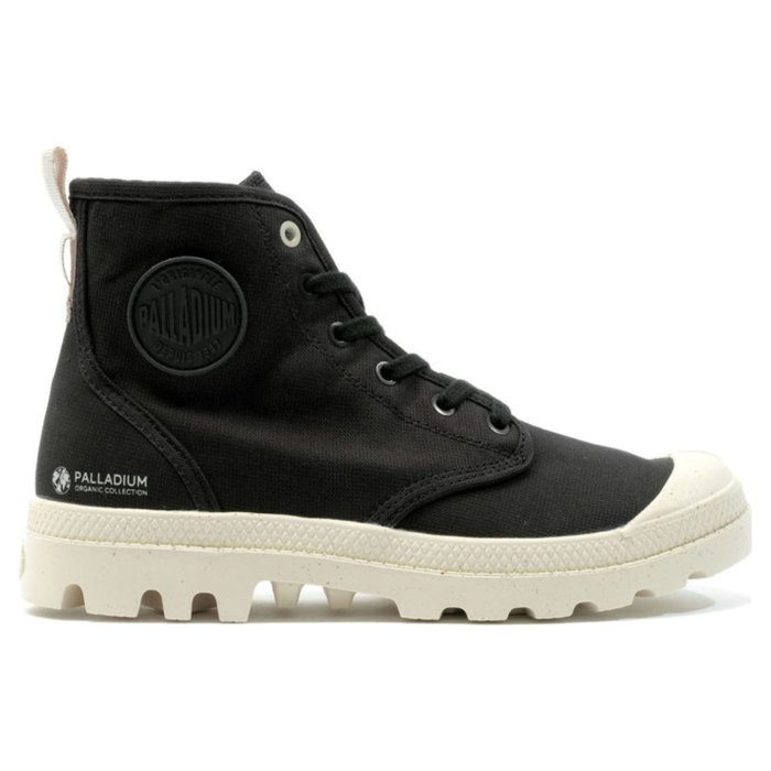 Ботинки Palladium Pampa Hi Zip Organic 79101-008 текстильные черные 