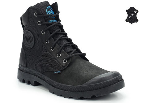 Кожаные ботинки Palladium Pampa Sport Cuff WPN 73234-001 черные