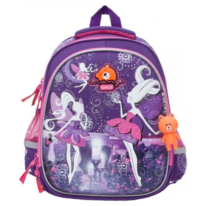 Школьный рюкзак Orange Bear для девочек c двумя отделениями Z-30/1 фиолетовый 