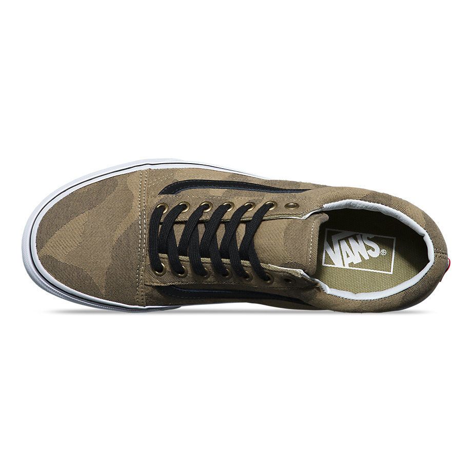 Vans old skool camo top